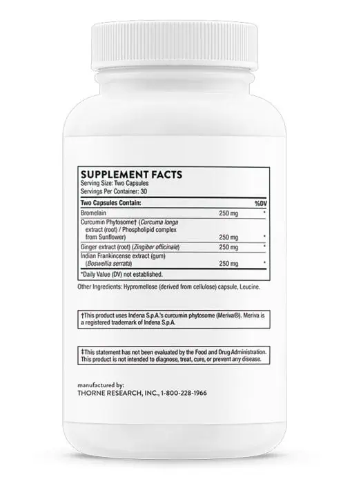 Thorne Phytoprofen (60 Capsules) - botanical supplement for joint, muscle, and tendon support.