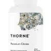 Thorne Potassium Citrate - A well-absorbed potassium supplement for cardiovascular, nerve, and muscle support.