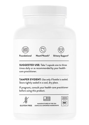 Thorne Potassium Citrate - A well-absorbed potassium supplement for cardiovascular, nerve, and muscle support.