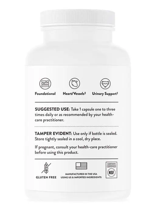Thorne Potassium Citrate - A well-absorbed potassium supplement for cardiovascular, nerve, and muscle support.