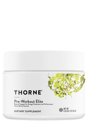 Thorne Pre-Workout Elite (4.32 oz Citrus Berry) - NSF Certified pre-workout powder for energy, focus, and performance.