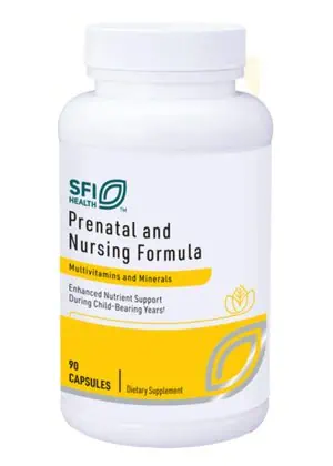 Prenatal & Nursing Formula - A comprehensive multivitamin with active folate, B12, and non-constipating iron.