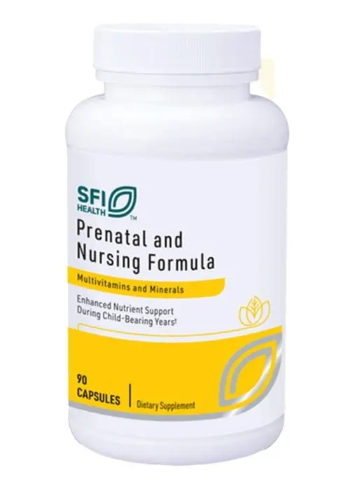 Prenatal & Nursing Formula - A comprehensive multivitamin with active folate, B12, and non-constipating iron.