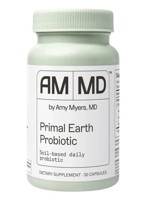 Primal Earth Probiotic This soil-based, paleo-friendly probiotic supports microbiome balance in the small intestine.