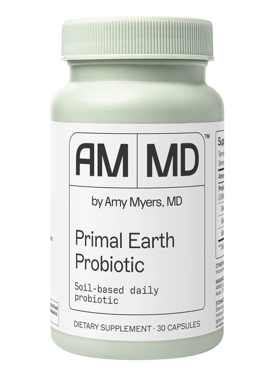 Primal Earth Probiotic This soil-based, paleo-friendly probiotic supports microbiome balance in the small intestine.