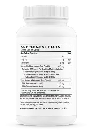 Thorne Pro-Resolving Mediators - SPM supplement for inflammation resolution, immune function, and brain health.