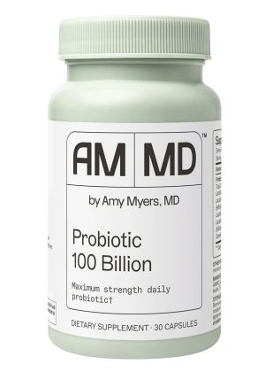 Probiotic Capsules 100 Billion advanced microbiome support that maintains a healthy gut microflora and supports regularity