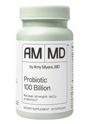 Probiotic Capsules 100 Billion advanced microbiome support that maintains a healthy gut microflora and supports regularity
