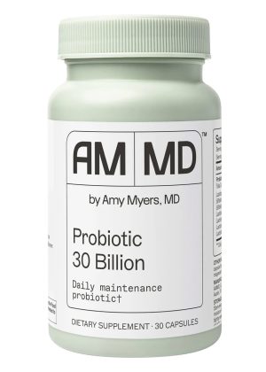 Probiotic Capsules 30 Billion Designed with 30 billion CFU probiotics to help promote beneficial microflora in the GI tract