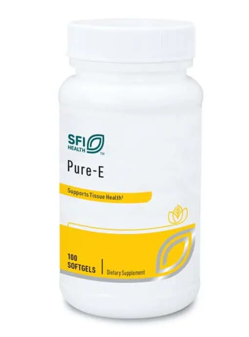 Pure E 400IU - A natural Vitamin E supplement with mixed tocopherols for antioxidant support.