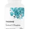Thorne Pyridoxal 5-Phosphate capsules bottle for Vitamin B6 and cognitive support.
