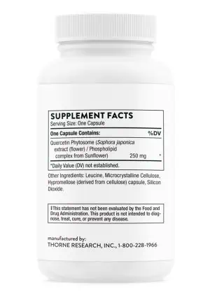 Thorne Quercetin Phytosome - A highly absorbable quercetin supplement for immune and inflammatory response support.