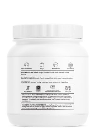 Thorne RecoveryPro (16.8 oz Chocolate) - NSF Certified nighttime protein powder for muscle recovery and sleep.