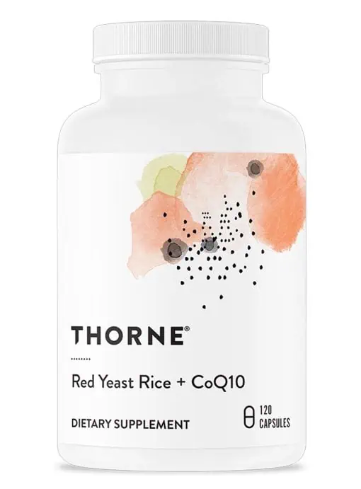 Thorne Choleast - Red yeast rice and CoQ10 supplement for healthy cholesterol and cardiovascular support.