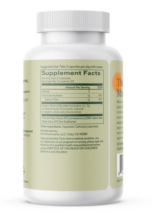 Reishi Mushroom Capsules Natural adaptogen helps support balance & immune health