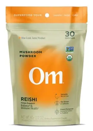 Reishi Organic Mushroom Powder Natural adaptogen helps support balance & immune health