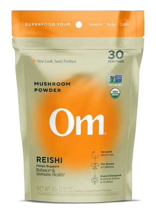Reishi Organic Mushroom Powder Natural adaptogen helps support balance & immune health
