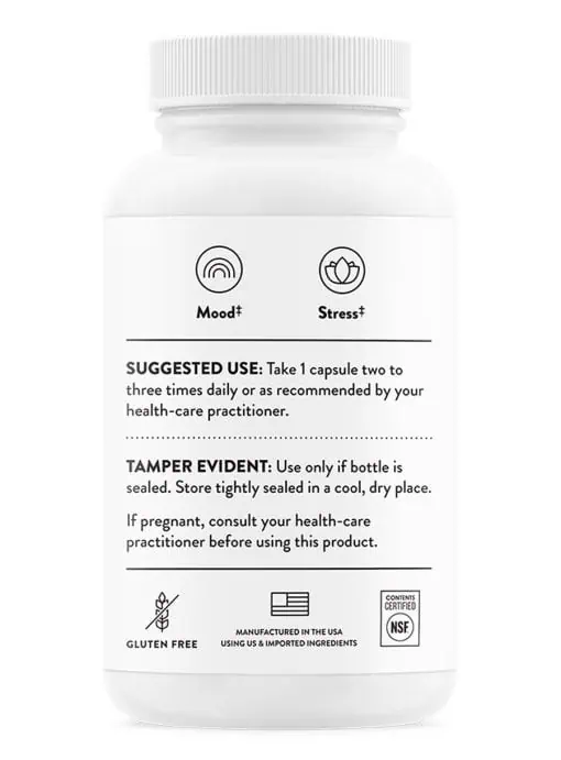 Thorne Rhodiola - An adaptogenic herb supplement for stress, energy, and mental focus support.