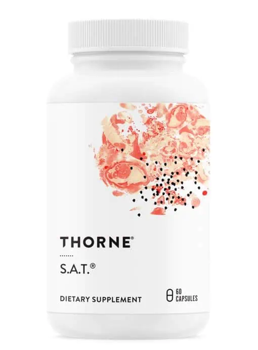 Thorne S.A.T. - A milk thistle, artichoke, and curcumin phytosome formula for liver support.
