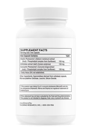 Thorne S.A.T. - A milk thistle, artichoke, and curcumin phytosome formula for liver support.