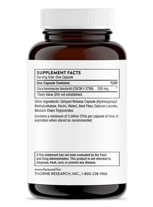 Sacro-B A yeast that mitigates occasional diarrhea and supports the growth of beneficial gut flora