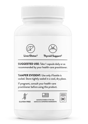 Thorne Selenomethionine - Highly absorbable selenium supplement for thyroid, immune, and antioxidant support.