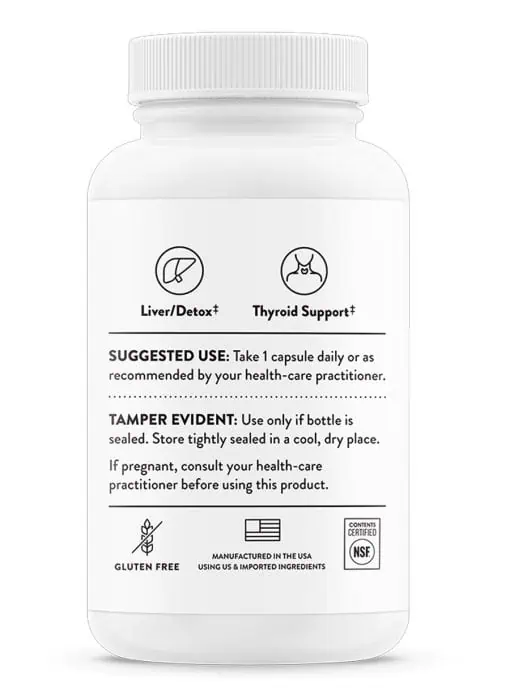 Thorne Selenomethionine - Highly absorbable selenium supplement for thyroid, immune, and antioxidant support.