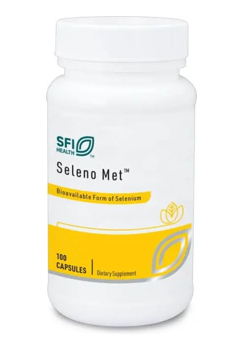 Seleno Met - 200 mcg of bioavailable selenomethionine for antioxidant, thyroid, and immune support.