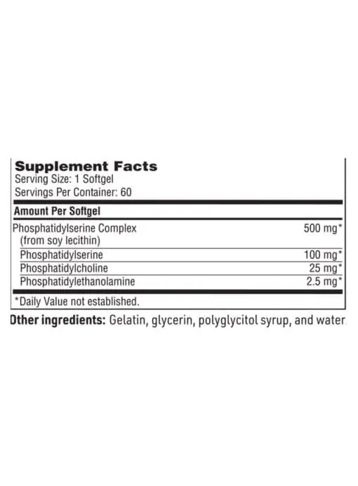 SeraBella Plus - A Phosphatidylserine Complex from soy lecithin for cognitive and neuronal support.