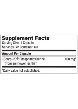 SeraBella (Phosphatidyl Serine SF) - A soy-free Phosphatidylserine from sunflower lecithin for cognitive support.