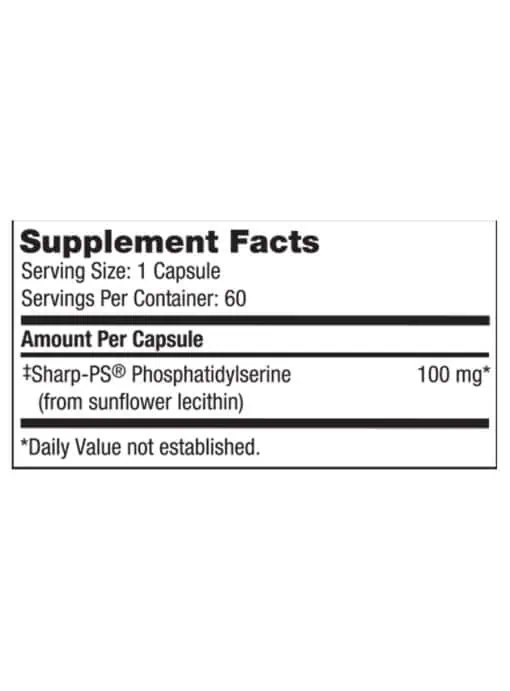 SeraBella (Phosphatidyl Serine SF) - A soy-free Phosphatidylserine from sunflower lecithin for cognitive support.