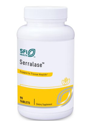 Serralase - A proteolytic enzyme blend with Serratia peptidase, Bromelain, and Papain for tissue repair.