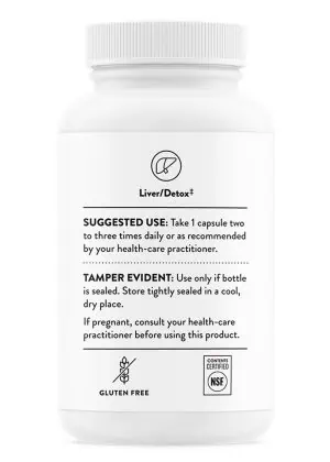 Thorne Siliphos (90 Capsules) - 180mg silybin phytosome (milk thistle) supplement for liver support and detoxification.