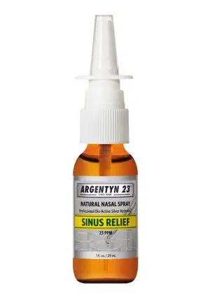 Argentyn 23 Natural Nasal Spray for Sinus - 23 PPM Bio-Active Silver Hydrosol.