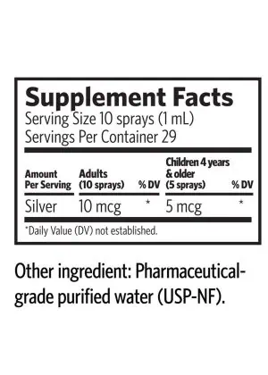 Argentyn 23 Natural Nasal Spray for Sinus - 23 PPM Bio-Active Silver Hydrosol.