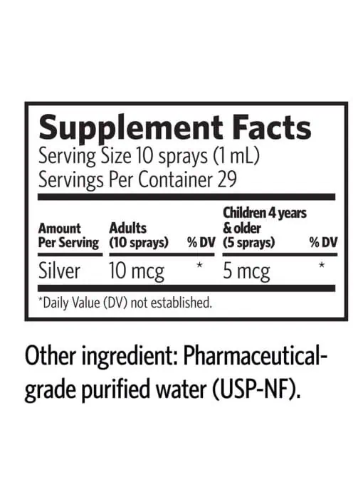 Argentyn 23 Natural Nasal Spray for Sinus - 23 PPM Bio-Active Silver Hydrosol.