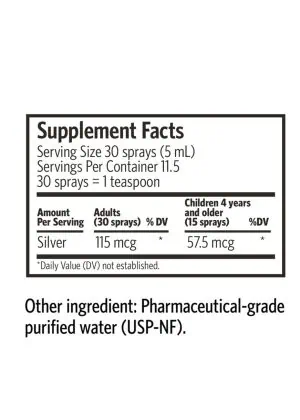 Silver Hydrosol Argentyn 23 Pro Spray Thorne Zinc Bisglycinate - Essential mineral for immune and overall health
