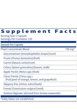 SpectraFiber - A broad-spectrum soluble fiber blend with glucomannan, pectin, and prune for GI support.