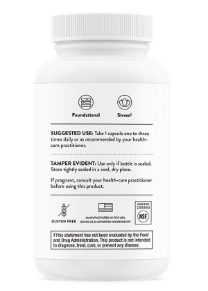 Thorne Stress B-Complex (60 Capsules) - Active B vitamin formula with extra B5 for stress and adrenal support.
