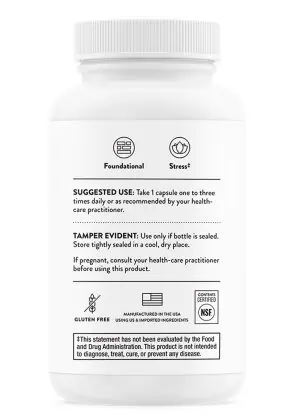 Thorne Stress B-Complex (60 Capsules) - Active B vitamin formula with extra B5 for stress and adrenal support.