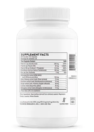 Thorne Phytisone - A non-glandular adaptogenic herb formula for adrenal, stress, and energy support.