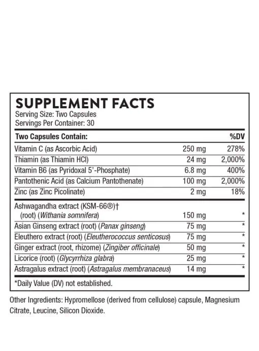 Thorne Phytisone - A non-glandular adaptogenic herb formula for adrenal, stress, and energy support.
