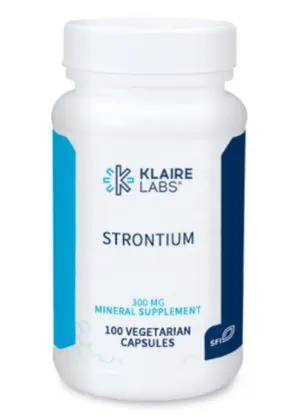 SFI Health Strontium - 300 mg strontium citrate supplement for supporting healthy bone density.