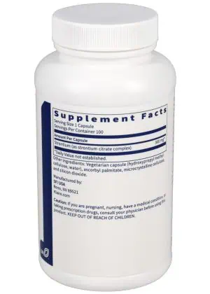 SFI Health Strontium - 300 mg strontium citrate supplement for supporting healthy bone density.