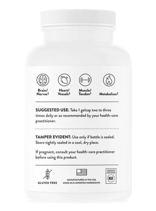 Thorne Super EPA (90 Gelcaps) - EPA-dominant omega-3 fish oil supplement for heart, mood, and joint support.
