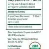 Organic sweet wormwood liquid extract for digestive and internal cleansing support