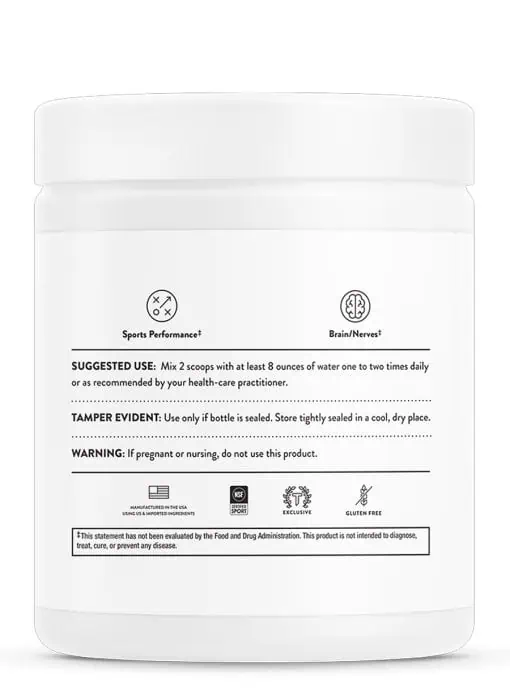 Thorne SynaQuell - Nootropic powder with ketones, BCAAs, and NR for daily brain health and cognitive support.