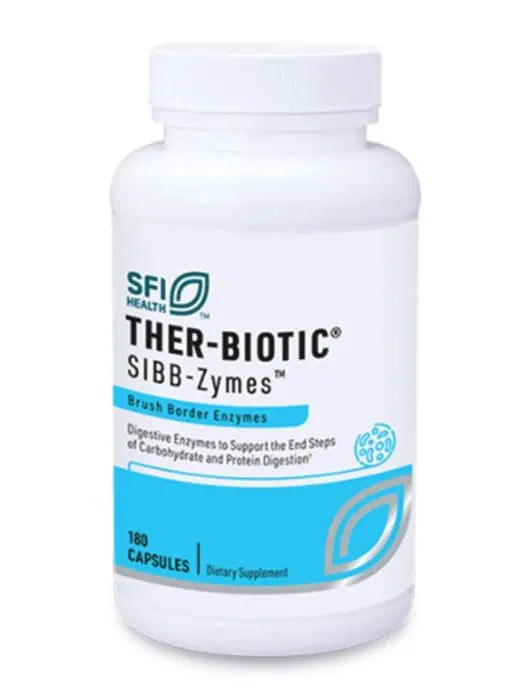 Ther-Biotic SIBB-Zymes - Brush border enzyme formula with DPP-IV for carbohydrate and protein digestion.