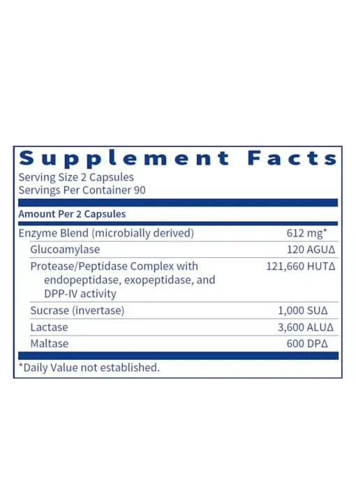 Ther-Biotic SIBB-Zymes - Brush border enzyme formula with DPP-IV for carbohydrate and protein digestion.