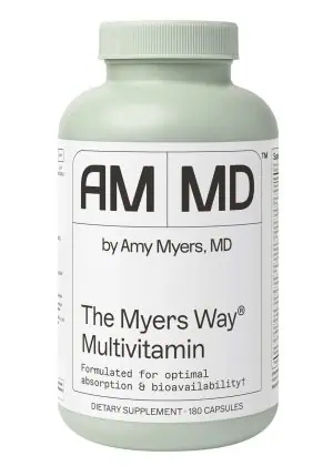 The Myers Way® Multivitamin Comprehensive, iron-free blend of vitamins and minerals selected for premium absorption and bioavailability